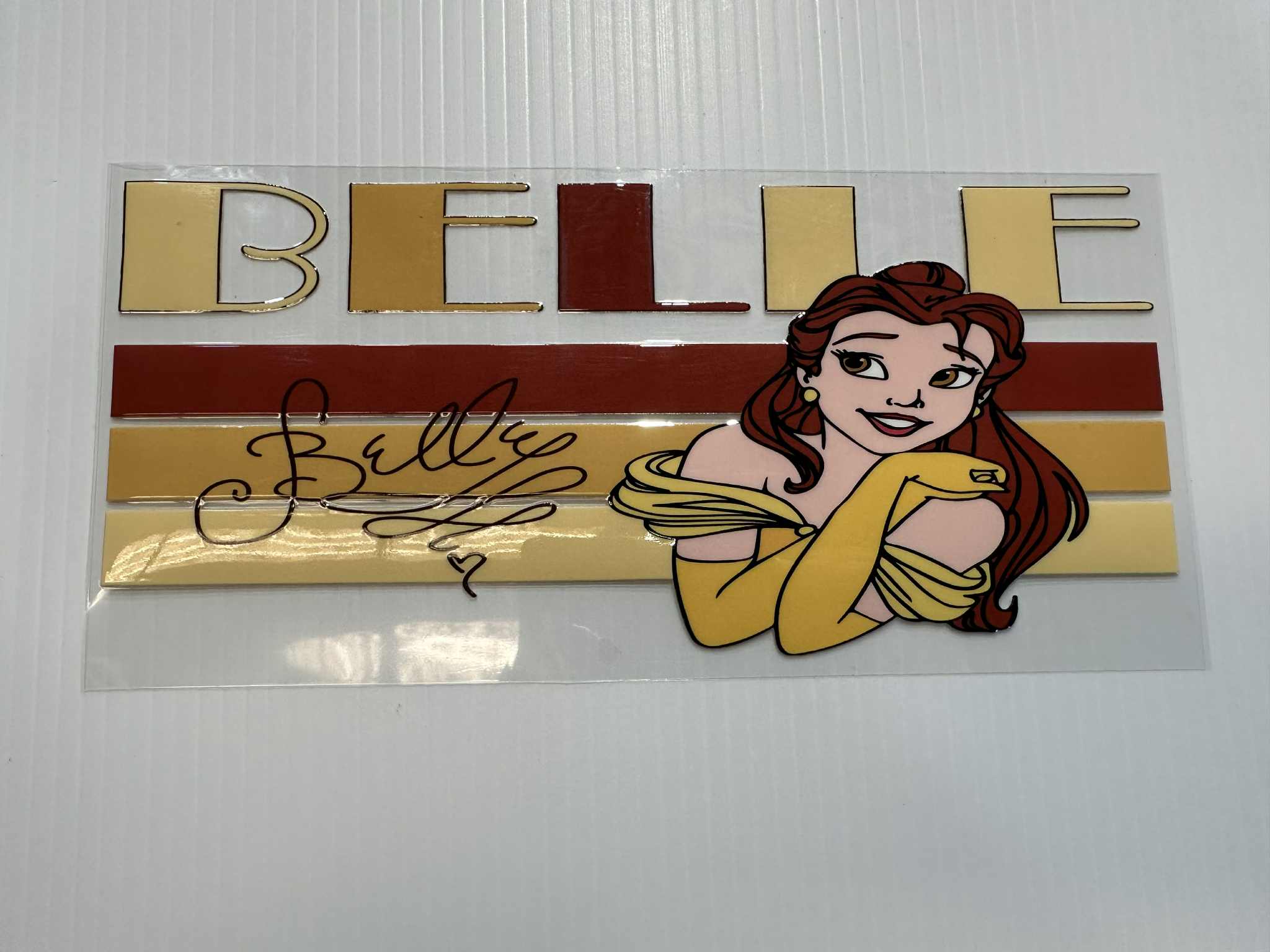 1233. 16oz uv sticker wrap Belle | Designit Blanks WA
